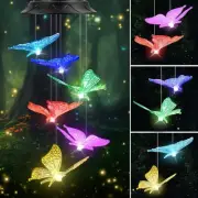 Gifts for Mothers Day Women Mom Grandma, Butterfly Solar Wind Chimes for Outs...
