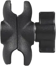 NovelGoal Aluminum Alloy Double Socket Arm for 25mm/1'' Ball Head Holder Mount Clamp Compatible with RAM Bicycle Motorcycle Camera Extension Arm 5.5CM Connecting Rod