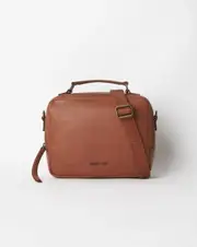 JUJU & CO Leather Bag Cognac