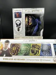 CultureFly Harry Potter Wired Keyboard, Wired Headset, Wireless Mouse, Mouse Pad