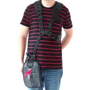 Black Comfort Shoulder Strap for Brushcutters and Trimmers: Double Shoulder Design for Maximum Comfort and Support