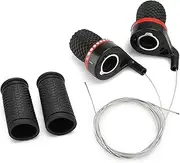 MTB Bicycle Shift Levers Mountain Bike Handlebar Grip Handle Gear Shifter Set Compatible with 22.2mm Handlebar Cycling Accessories