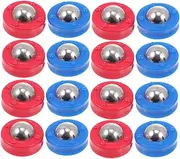 TOKIDNY 16pcs Shuffleboard Table Mini Balls Roller Rolling Beads Toy for Football Game Supplies Sturdy Steel Plastic Easy to Use
