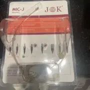 JK MIC-J 069 Earhook Headworn Headset Microphone - Standard 1/8" TRS Con (A3)