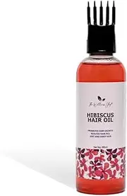 Green Velly The Wellness Shop- Hibiscus Hair Oil, Natural Promote Hair Growth Hair Oil, All Scalp Types, Dry, Reduces Hair Fall, Soft and Shiny Hair for Women 100ml