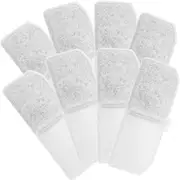 GRIRIW 8Pcs Cat Water Fountain Filter Activated Carbon Replacement Filters for Pet Water Dispensers Fine Filtering Encourage Hydration Compatible with Cat Fountains