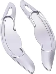 Steering Wheel Paddle Shifter Extension for MINI Cooper S, Aluminum Alloy Car Steering Wheel Shift Paddle Silver
