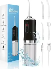 Water Dental Flosser Teeth Picks -4 Jets 3 Modes Portable Cordless Water Flosser