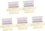 COHEALI 5sets Study Lined Index Cards Ruled Notecards Heavy Duty Flashcards Memo Scratch Pad College Study Cards 180pcs*5