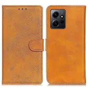 For Xiaomi Redmi Note 12 4g Phone Case Wallet Stand Pu Leather Cowhide Texture Phone Cover