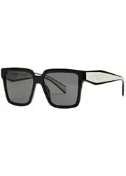 Prada - Square-frame Sunglasses Designer-stamped Lenses and Temples, 100% UV Protection - Black One Size