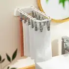 Socks Drying Rack Wall-mounted Hang Clothes Lightweight Sock Rack No Drilling