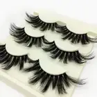 Thick Long Eye Lashes Extension False Eyelashes 3D Soft Mink Hair 25mm Lashes