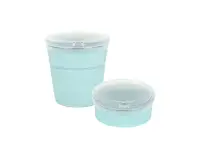 在飛比找愛料理市集優惠-dr.Si 摺疊分隔便當盒/杯 矽寶巧力杯 冰河藍