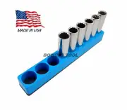 Mechanics Time Saver 1/2 Drive Magnetic Socket Holder Metric Organizer MTS USA