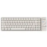 IQUNIX Magi65 Pro Aluminum Low Profile Mechanical Keyboard (White) (Gold Red Switch)