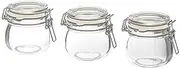 [IKEA] Glass Jar Set- 130 ml, 3 Pieces, Transparent