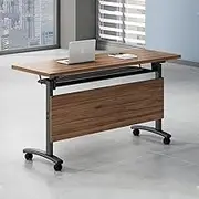 Simple Modern Rectangular Table, Small Movable And Splicable Office Conference Table, Multifunctional Folding Utility Table For Office, Conference, Training, Meeting Place(160*50cm/63*19.7in)