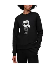 Karl Lagerfeld Ikonik 2.0 Crewneck Sweatshirt XS Black
