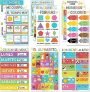 Spanish Educational Posters, Bilingual Learning Chart for Kindergarten & 1st...