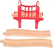 The Train Set Accessories Wooden Track Pieces Enhance Motor Skills Creativity