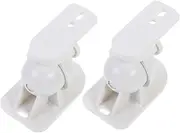 2Sets Surround Sound Speaker Wall Mount Bracket Durable Construction Tilt Swivel Design Stylish Finish for Optimal Viewing Angle and Support