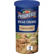 Progresso Garlic And Herb Bread Crumbs 15 ounces