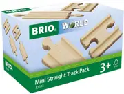 BRIO - Mini Straight Track Pack 4pc