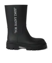 Off-White Reboot Rainy Days Round Toe Boots 40,41,42 Black