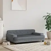 Pet Sofa, Dog Sofa Dog Bed Dog Couch Dog Bed Dark Grey 90x53x30 cm Velvet