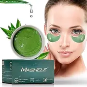 Korean 60pcs Aloe Vera Hyaluronic Acid Collagen Under Eye Gel Patches Mask, Treatment for Puffy Eyes, Dark Circles, Anti Wrinkle Pads, Moisturizing for Women and Men (60pcs patches aloe vera)