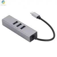 在飛比找蝦皮購物優惠-♞大儲蓄 Usb3.0轉rj45網口usb分線器type-c