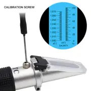 Salinity Refractometer Double Scale 0‑100 PPT 1.000‑1.070 ATC Salinity Meter