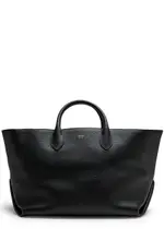 Khaite Amelia Medium Leather Tote - Black One Size
