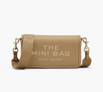 Marc Jacobs The Leather Mini Crossbody Bag - Camel