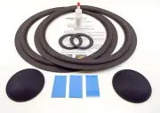 Jensen Model 50 Complete Mid & Woofer Foam Repair Kit w/ Shims & Dust Caps!