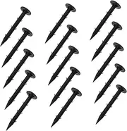 FUNOMOCYA 100Pcs Camping Tent Stakes Durable Plastic Ground Nails for Awning Beach Tents Pegs for Gardening Landscaping Outdoor Activities