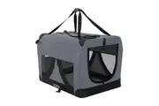 Paw Mate Grey Portable Soft Dog Cage Crate Carrier XL