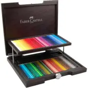 NEW 72 Faber-Castell Polychromos Colour Colouring Pencils Wooden Case Box Set