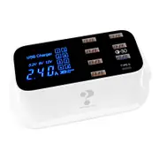 8 Port Quick Charge 3.0 Multi USB Charging Station Desktop Phone USB Charger HUB