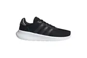 Adidas Womens Lite Racer 3.0 Black/ White Athletic Running Shoes