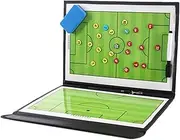 Pure Vie Magnetic Soccer Coaching Tactics Board, Portable Soccer Clipboard for Coaches Soccer Dry Erase Whiteboard Strategy Tactical Blackboard Football Coach Board with Player Markers, Pen and Eraser