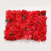 2X Red Artificial Flower Panel Rose Hydrangea Wall Panels Wedding Party Backdrop