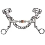MYLER LYNN MCKENZIE SHORT SHANK SWEET IRON SNAFFLE COPPER ROLLER BIT 89-L51035