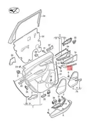 NEW AUDI Q7 4MB 4MG TRIM INSERT WOOD/ALUMINIUM/BEAUFORT 4M0867420TGC1 ORIGINAL