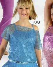 NWT SEQUIN short sleeve Dance top Wear over leotards camis Ladies sizes