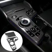 Carbon ABS Center Control Gear Shift Panel Cover Trim For Kia Sportage 2023-2024