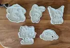 Sanrio Cookie Cutter Set with Embosser Stamps - Hello Kitty, My Melody, Kuromi,