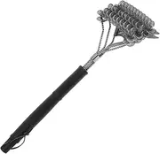 Toddmomy Multi Functional BBQ Grill Cleaning Brush Durable Stainless Steel Scrubber for Outdoor Grilling Comfortable Grip for Camping and Backyard Bbqs Reusable and Grill Brush