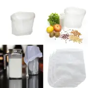 1/5PCS Home Liquid Colanders Nut Milk Nylon Mesh Tea Coffee Filter Net Strainer